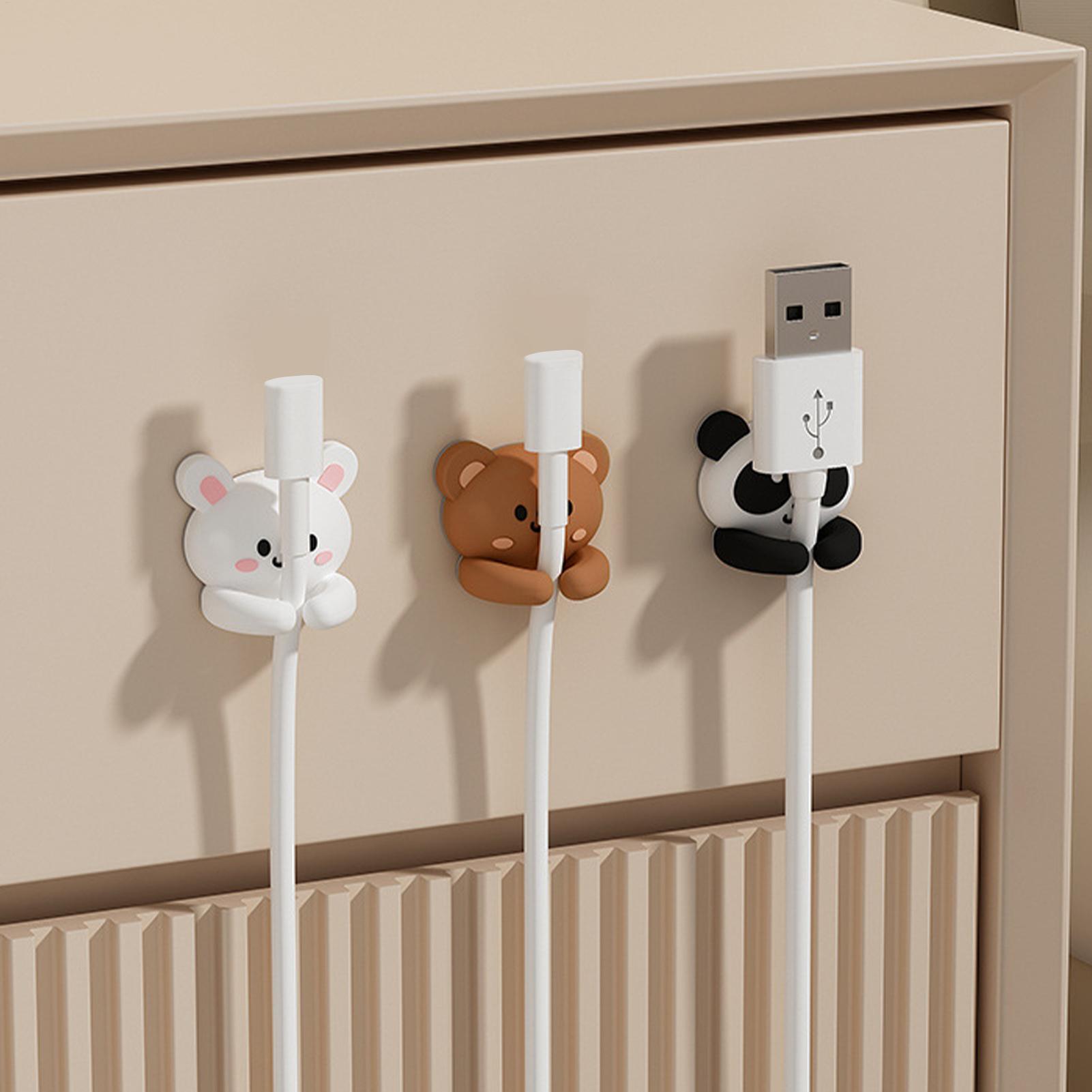 Desk Cable Clip - Veri Kablosu Düzenleyici Kapibara Yapışkanlı Kablo