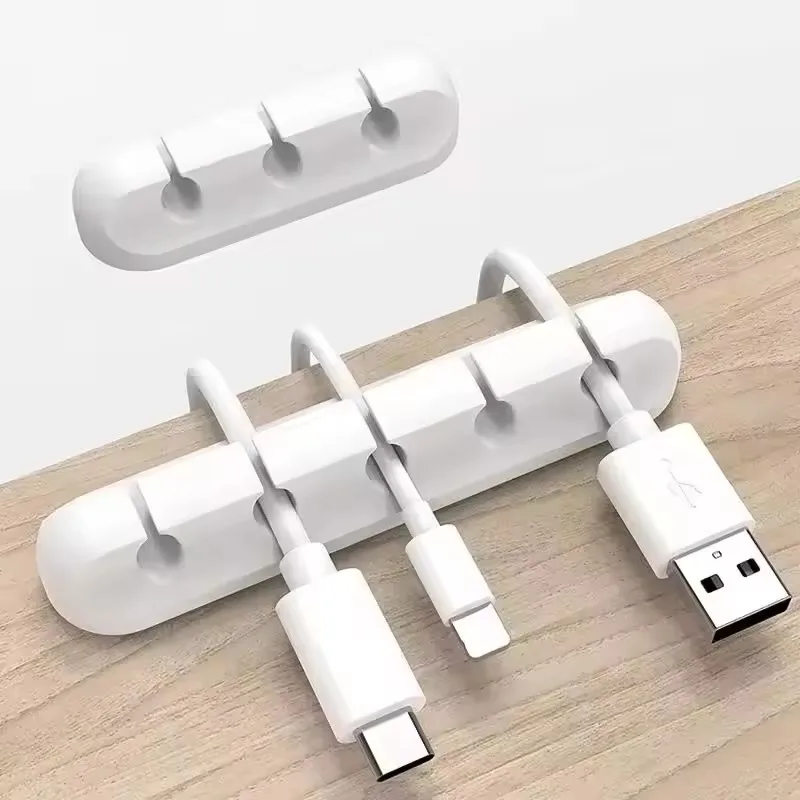 Desk Cable Clip - Silikon USB Kablo Klipsi Sarıcı Düzenleyici