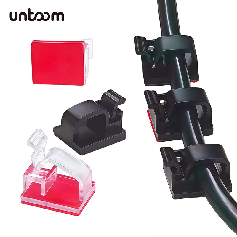 Desk Cable Clip - 20 Adet Yapışkanlı Kablo Klipsleri, Kablo