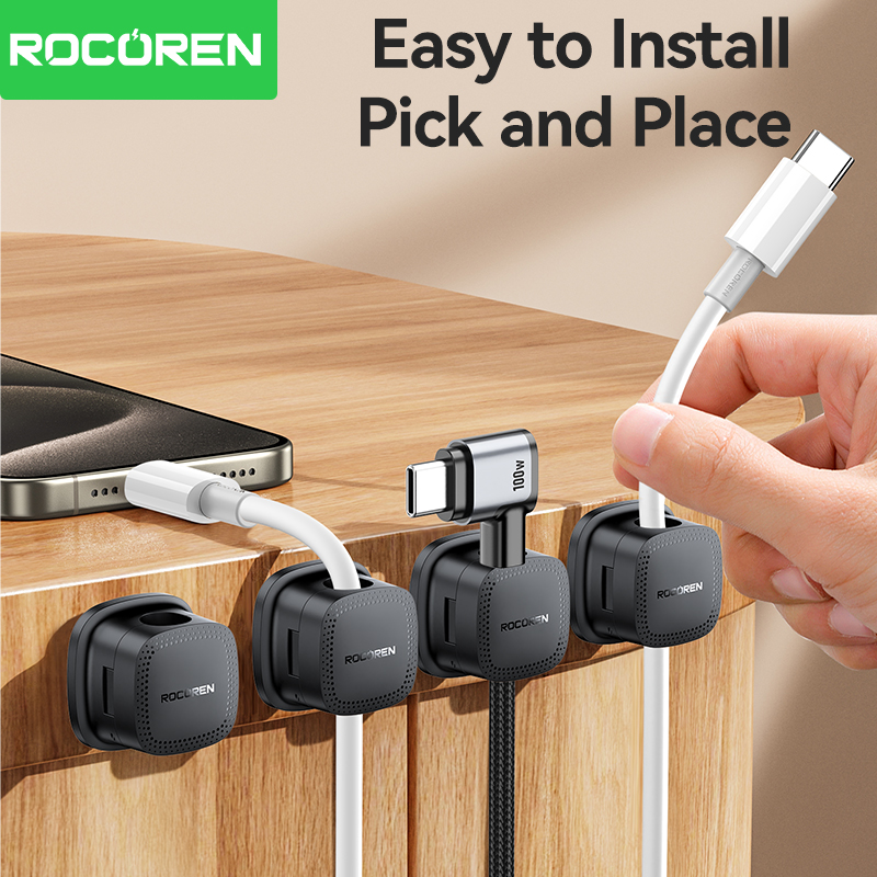 ROCOREN 30 adet manyetik kablo - Desk Cable Clip incelemesi ve fiyatı