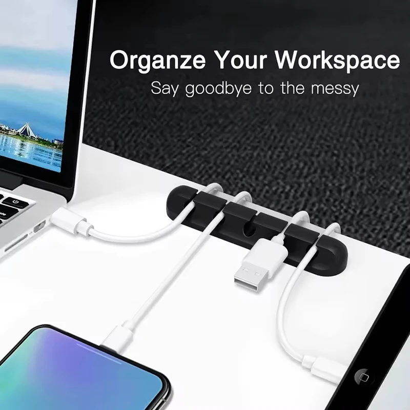Silikon USB Kablo Klipsi Sarıc - Desk Cable Clip incelemesi ve fiyatı