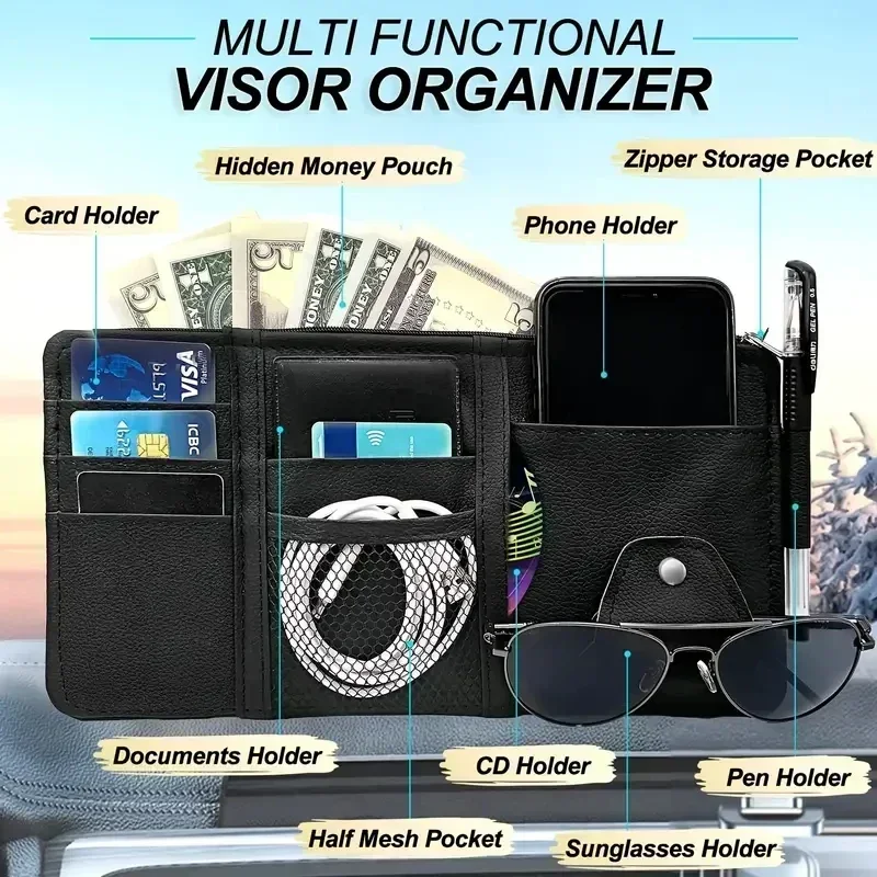 Araba Güneşliği Organizer Çok  - Tech Accessories For Car incelemesi ve fiyatı