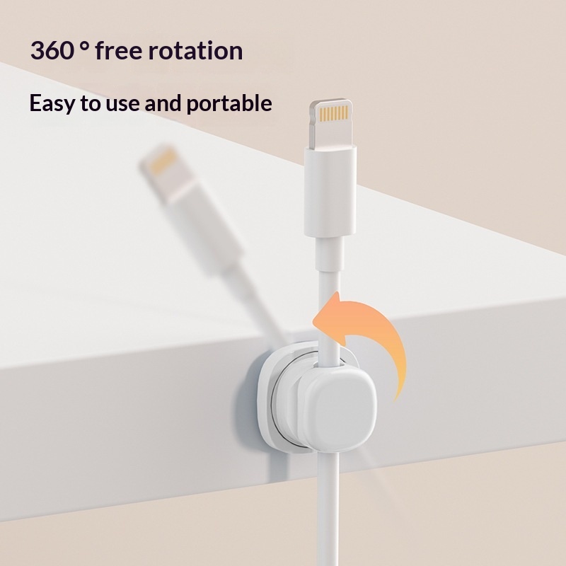 6 adet çok renkli dönebilen ka - Desk Cable Clip incelemesi ve fiyatı